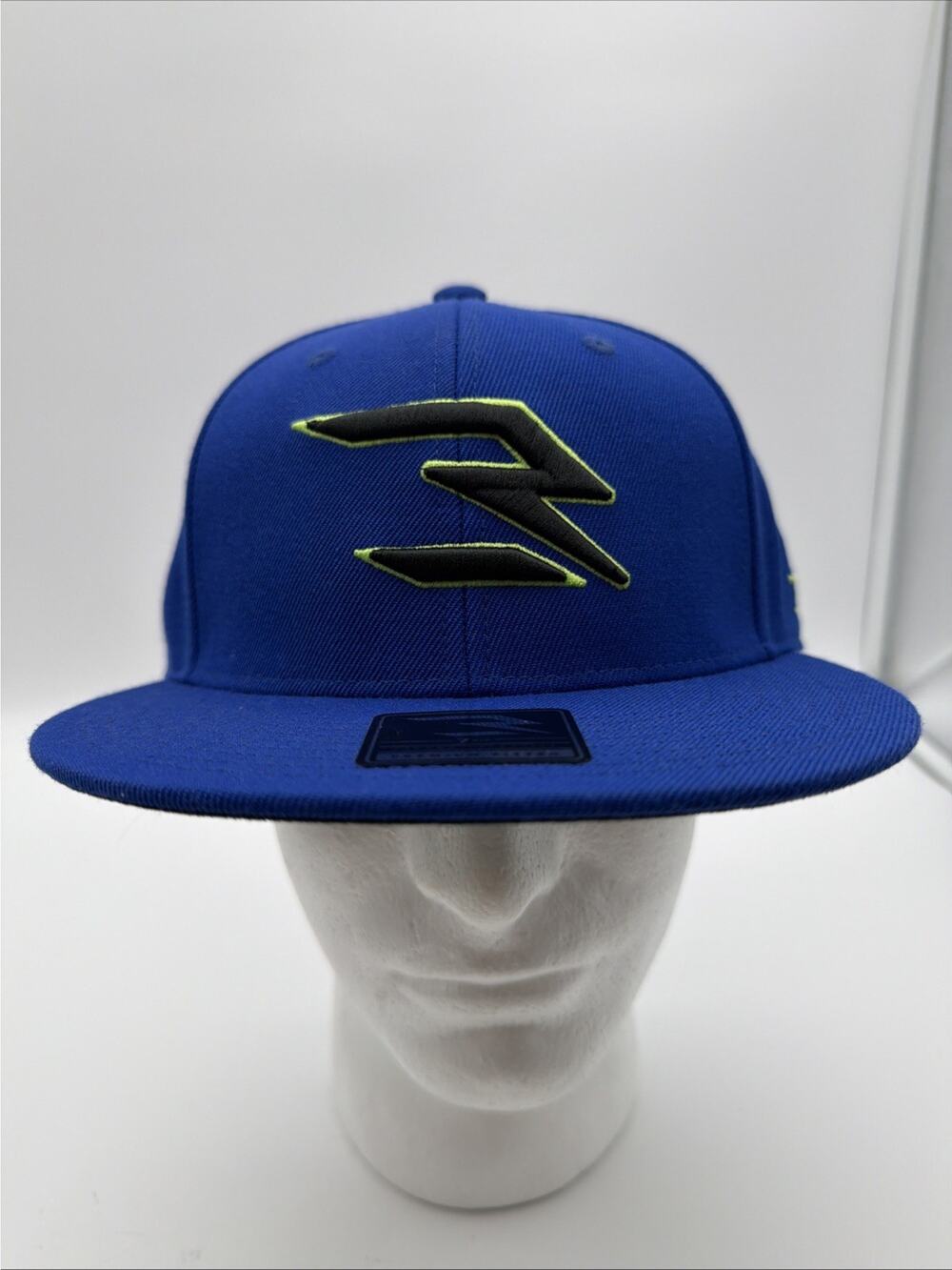 RW3 Lids X Russell Wilson Collaboration Blue W/ Black Logo Fitted Hat 7 5/8